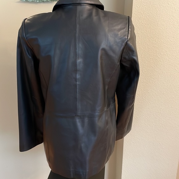 Style & Co Black Leather Jacket - Picture 3 of 4